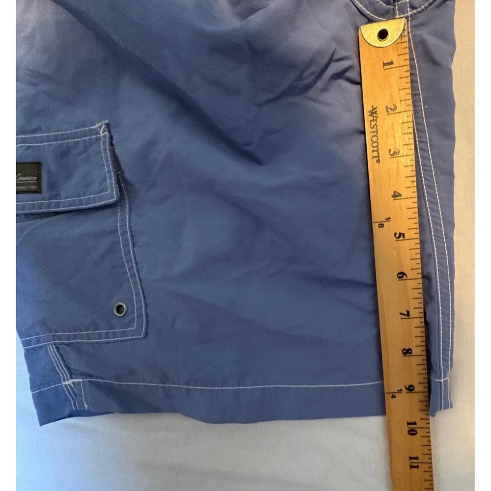 Polo Ralph Lauren Swim Trunks Mens Blue Cargo Pocket Mesh‎ Lined Board Shorts